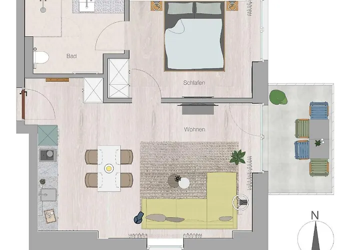 Toewerhus - Watt アパート ユイスト